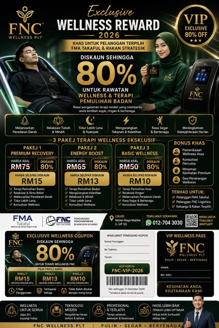 FNC Wellness Reward 2026 Promotion Poster